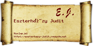 Eszterházy Judit névjegykártya